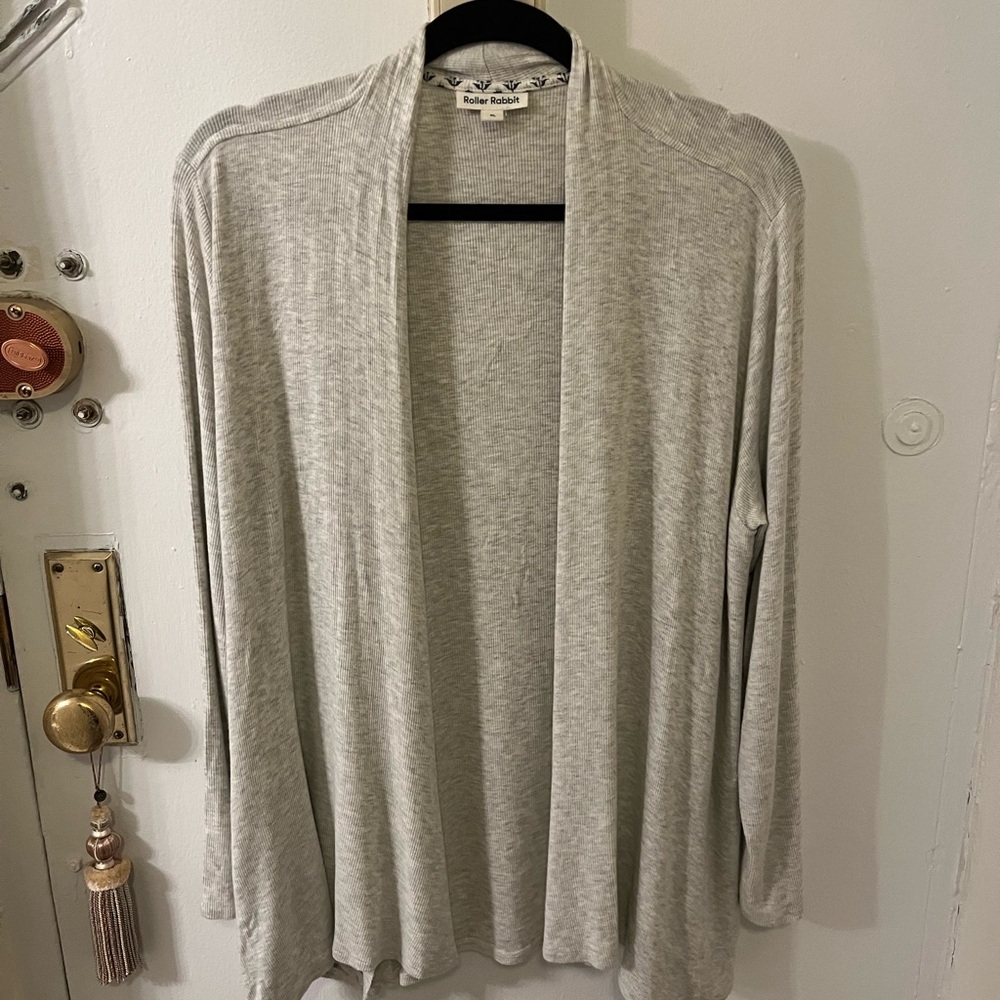 Roller Rabbit Light Gray Women's Cardigan
